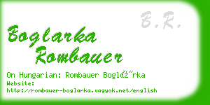 boglarka rombauer business card